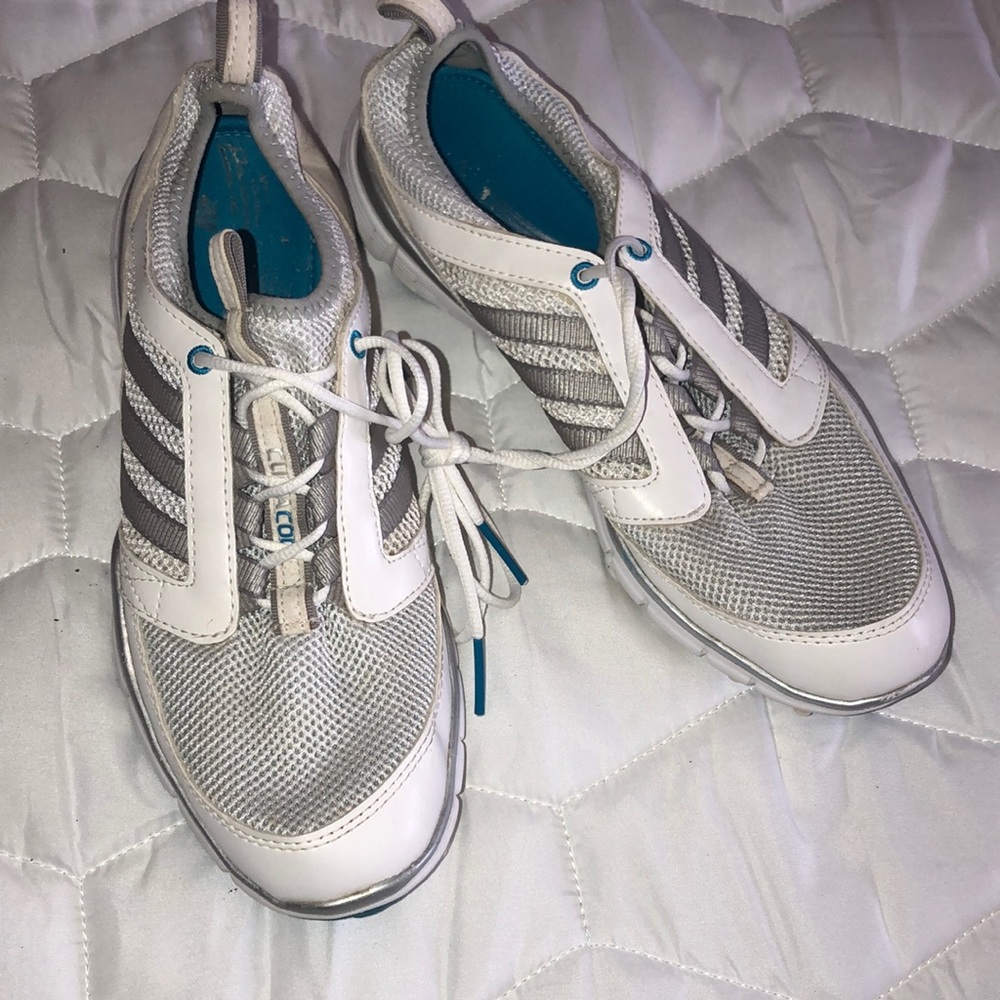 Size 8 Adidas ClimaCool white golf shoes